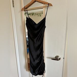 Zara rouched slip dress